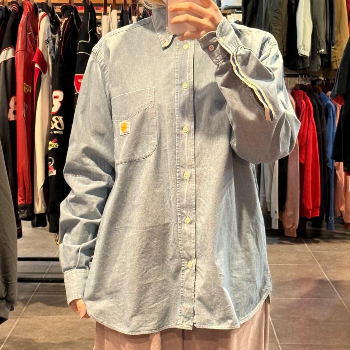 [NO.9] 칼하트 데님 긴팔셔츠 상품이미지2