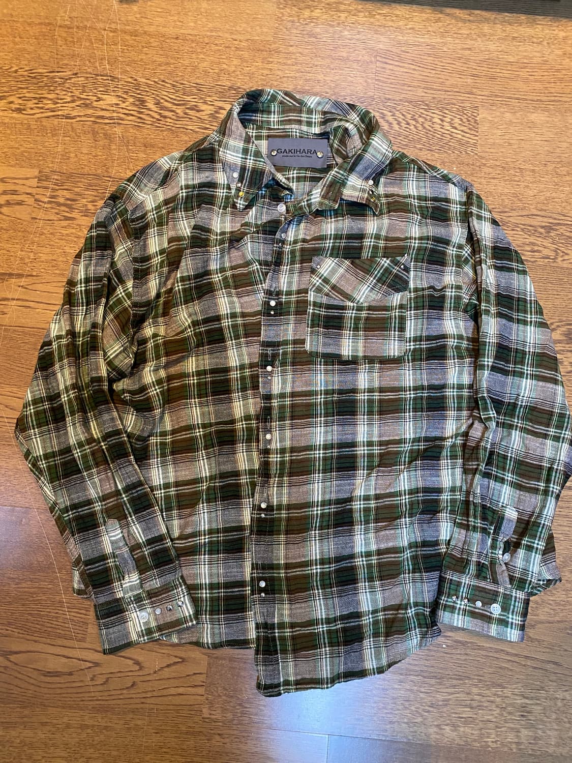 가키하라 체크셔츠 os 상품이미지1