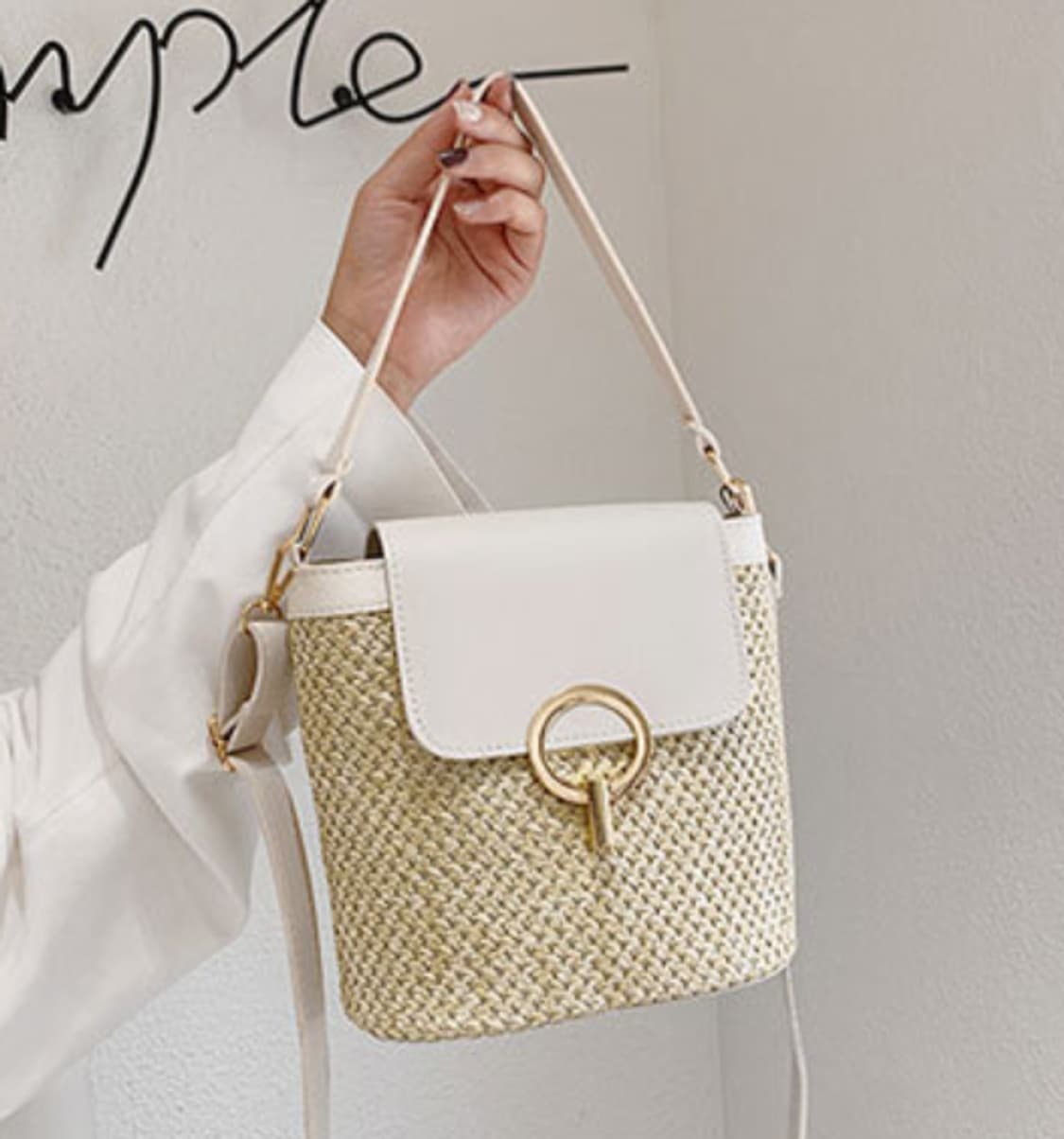 라탄 스몰 크로스백 왕골가 판매 상품이미지1