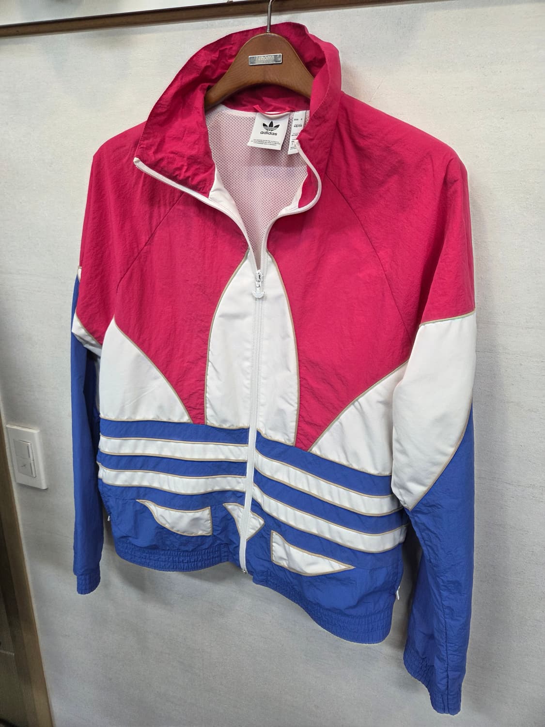 아디다스 빅트레포일 우븐 집업자켓 s 오버핏  상품이미지6