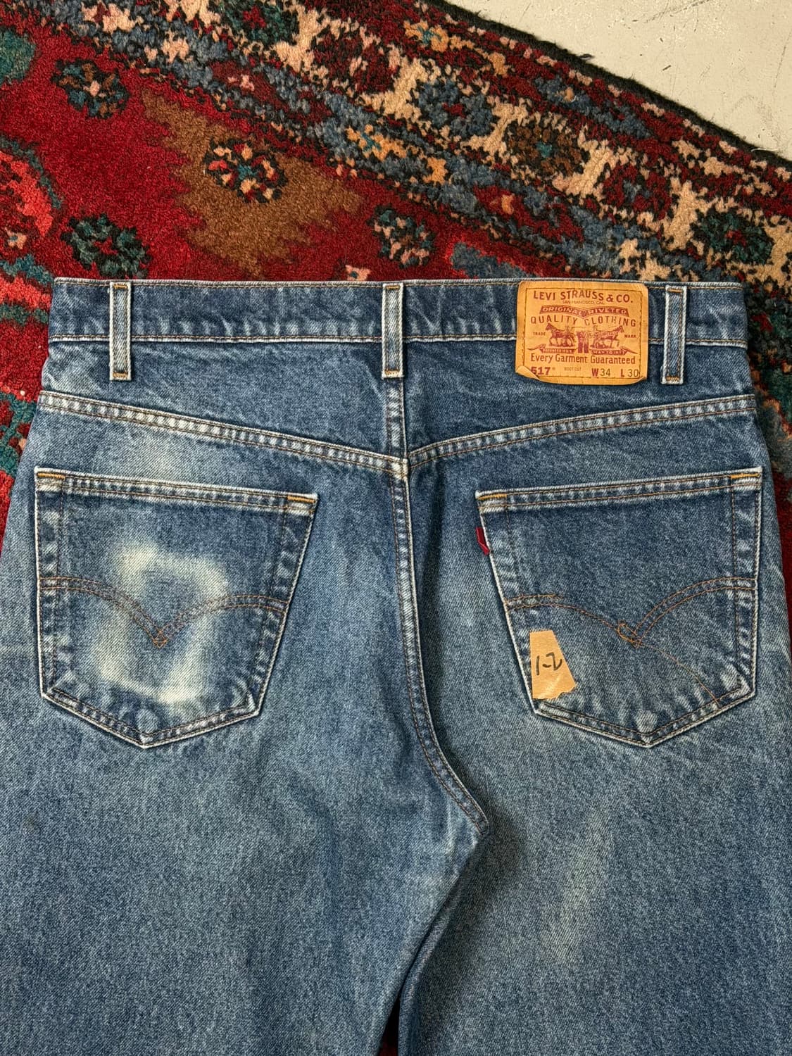 90's 빈티지 리바이스 517 부츠컷 플레어진 상품이미지6