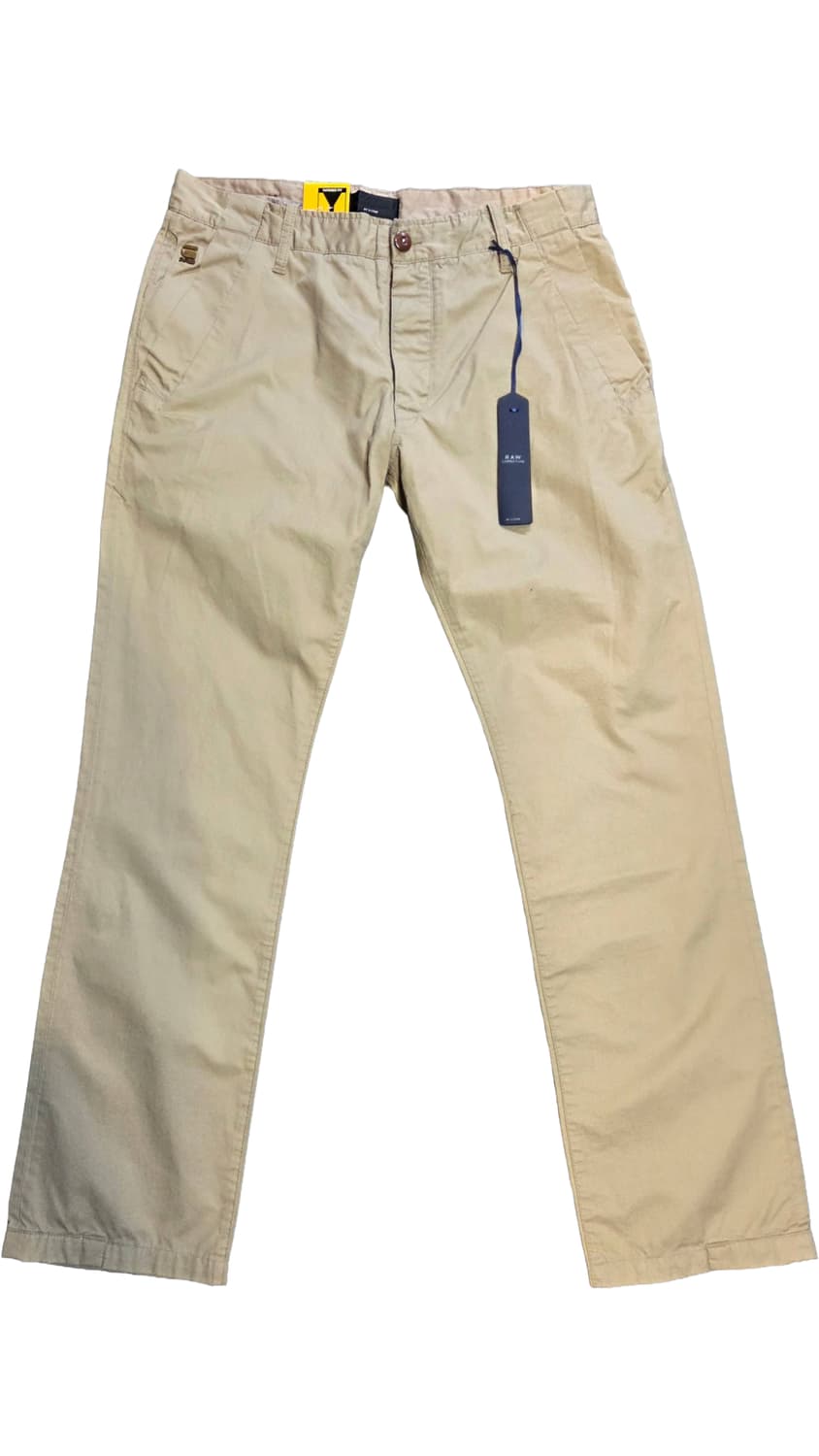 G-STAR RAW 3301 슬림 스트레이트 베이지 면바지(W33) 상품이미지1