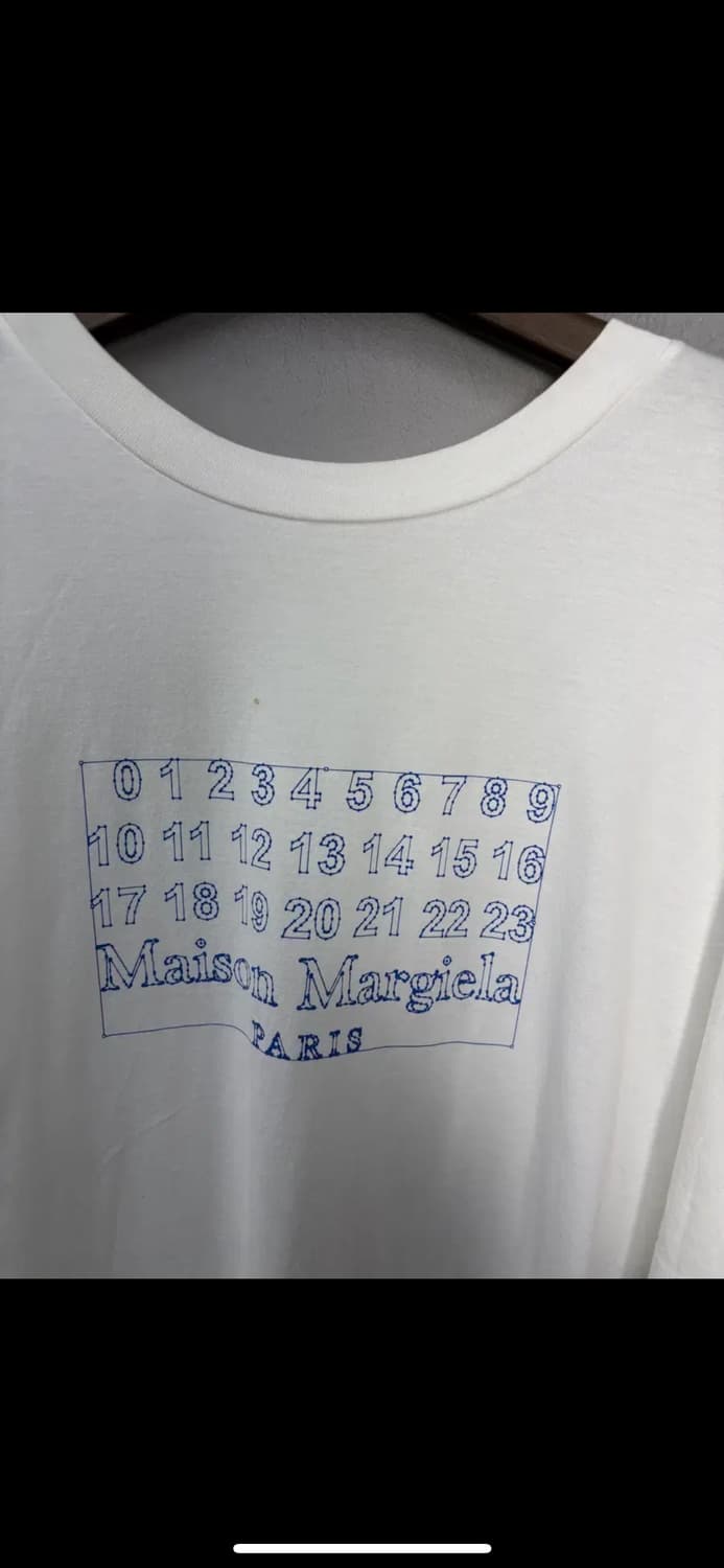메종 마르지엘라 넘버링 화이트 반팔 H2503 상품이미지3
