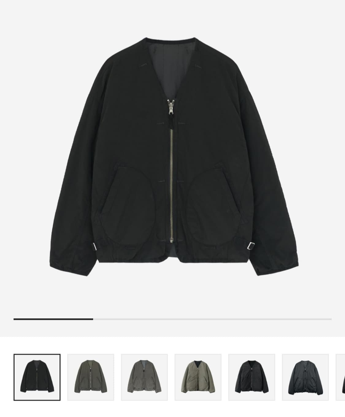 [4] 폴리테루 라이너 블랙 차콜  상품이미지2