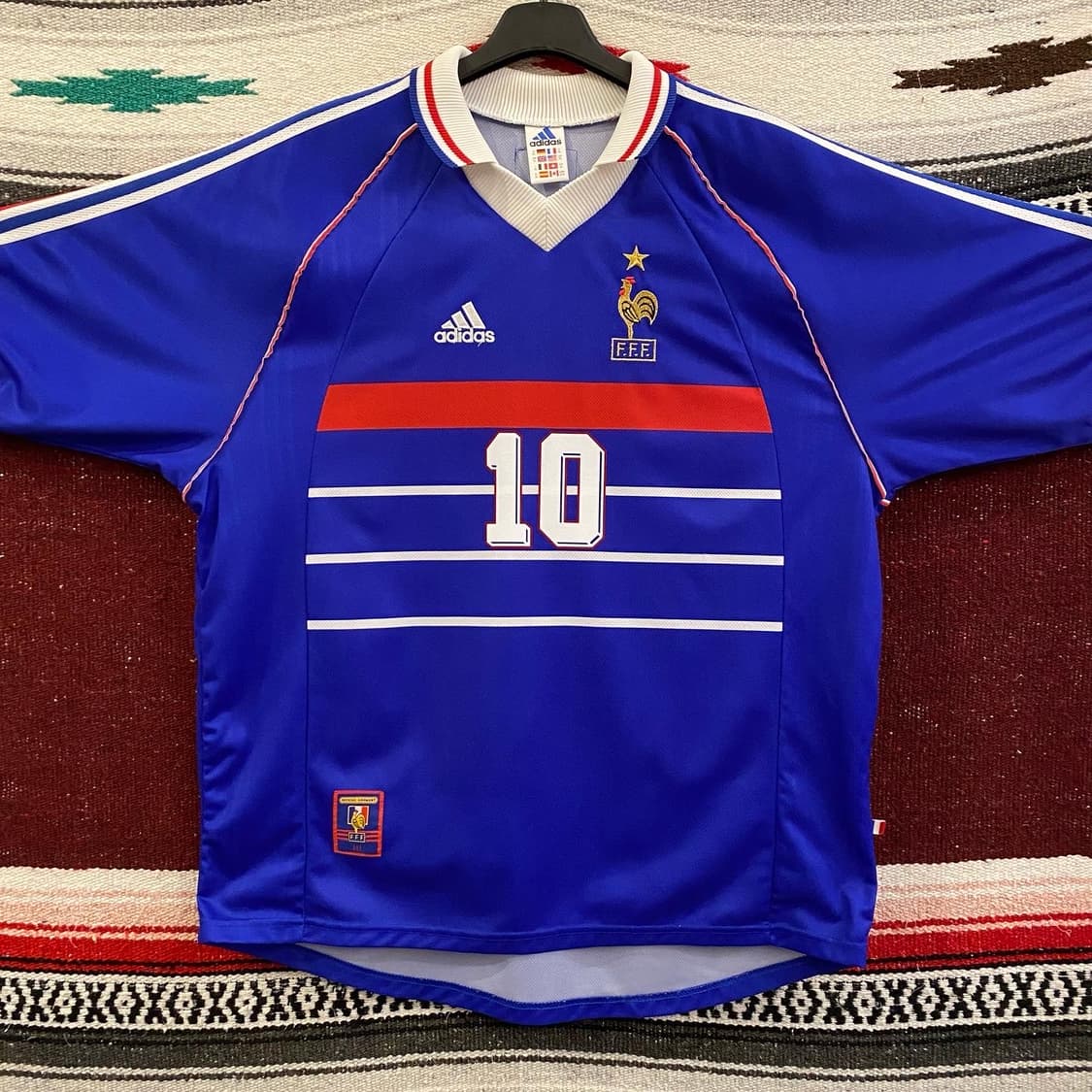 새상품급 아디다스 정품 1998년 프랑스 홈 지단유니폼 상품이미지7