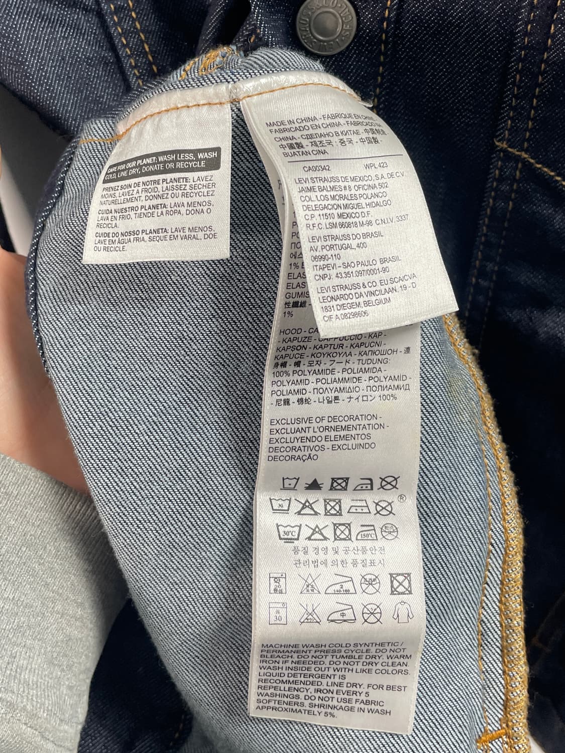 리바이스 진청 데님 자켓 (on.208) 상품이미지9