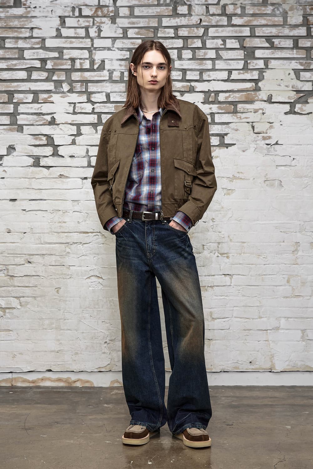 엘무드 이스트우드 웨스턴 체크셔츠 레드 46사이즈 팝니다 상품이미지2