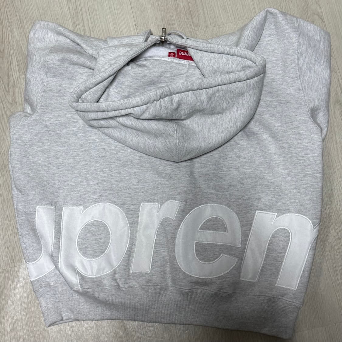 슈프림 빅 로고 집업 후드 M사이즈 상품이미지4