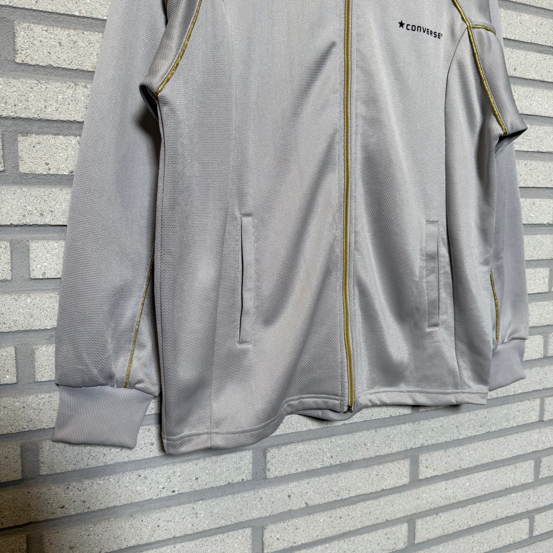 컨버스 올드스쿨 트랙탑 져지 골드 스티치 그레이 상품이미지4