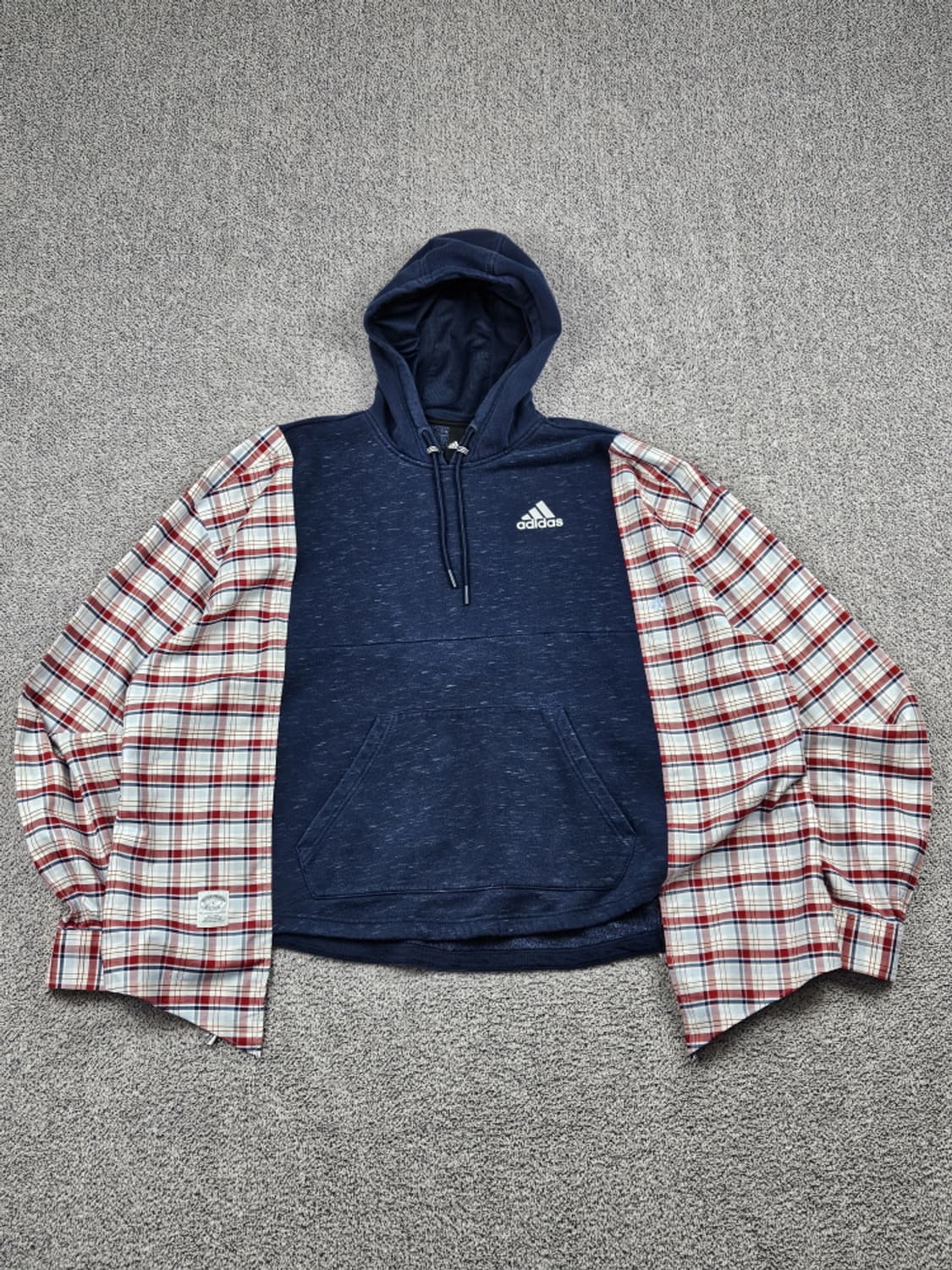 레이어컷 믹스드 아디다스X브룩스 커스텀 후디 (상세설명참조)/ 10224 상품이미지1