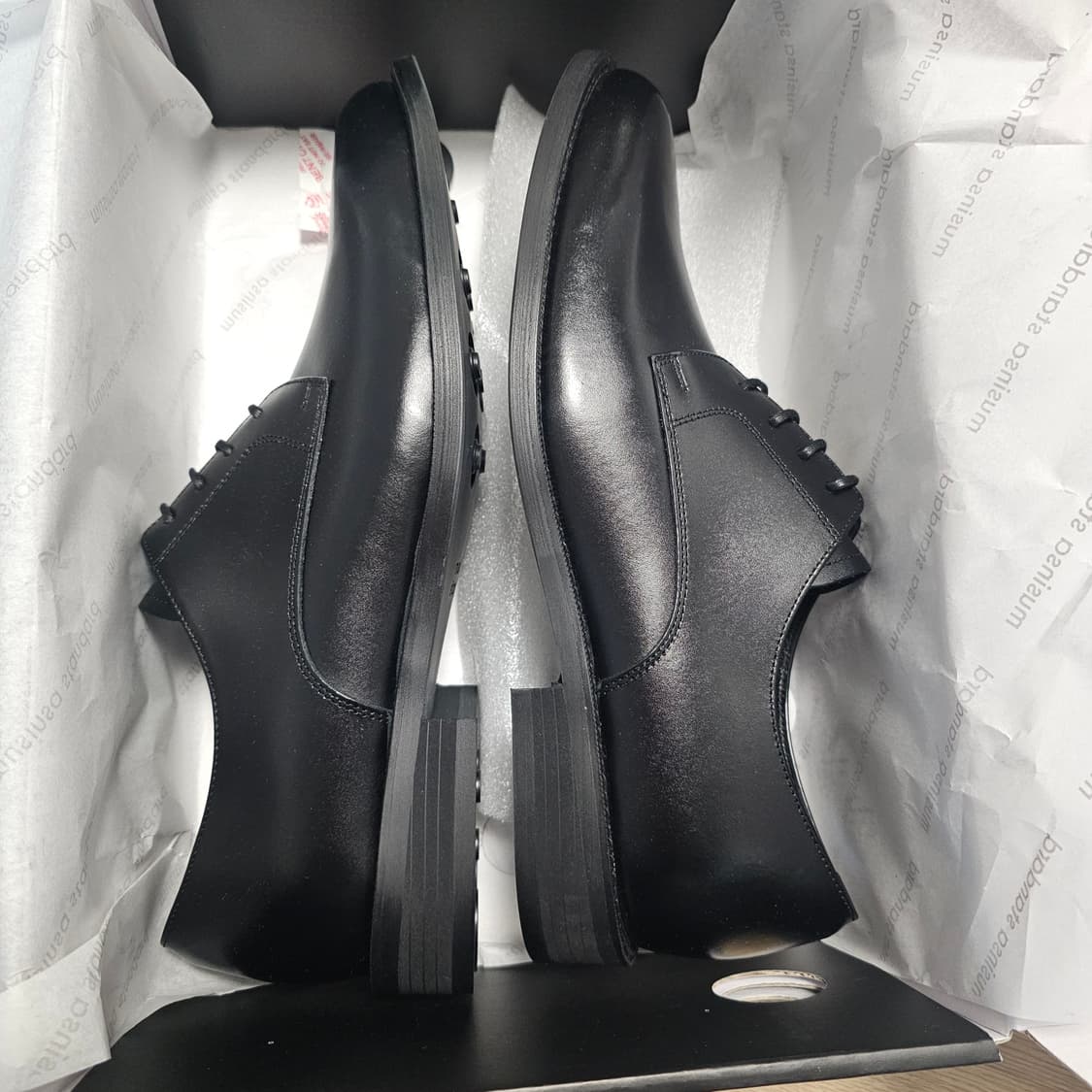 275 새제품) 무신사스탠다드 스퀘어 스퀘어토 더비 슈즈 구두 남자 상품이미지6