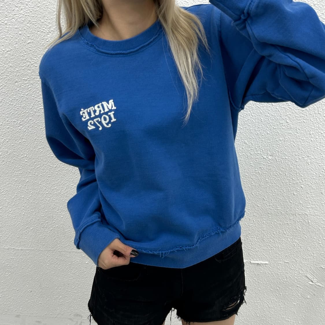 마리떼 프랑소와 저버 라이트블루 맨투맨 M 상품이미지1