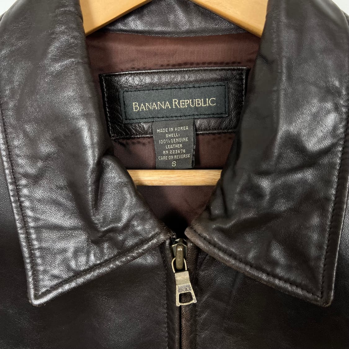1990s BR 바나나리퍼블릭 브라운 양가죽 자켓 상품이미지4