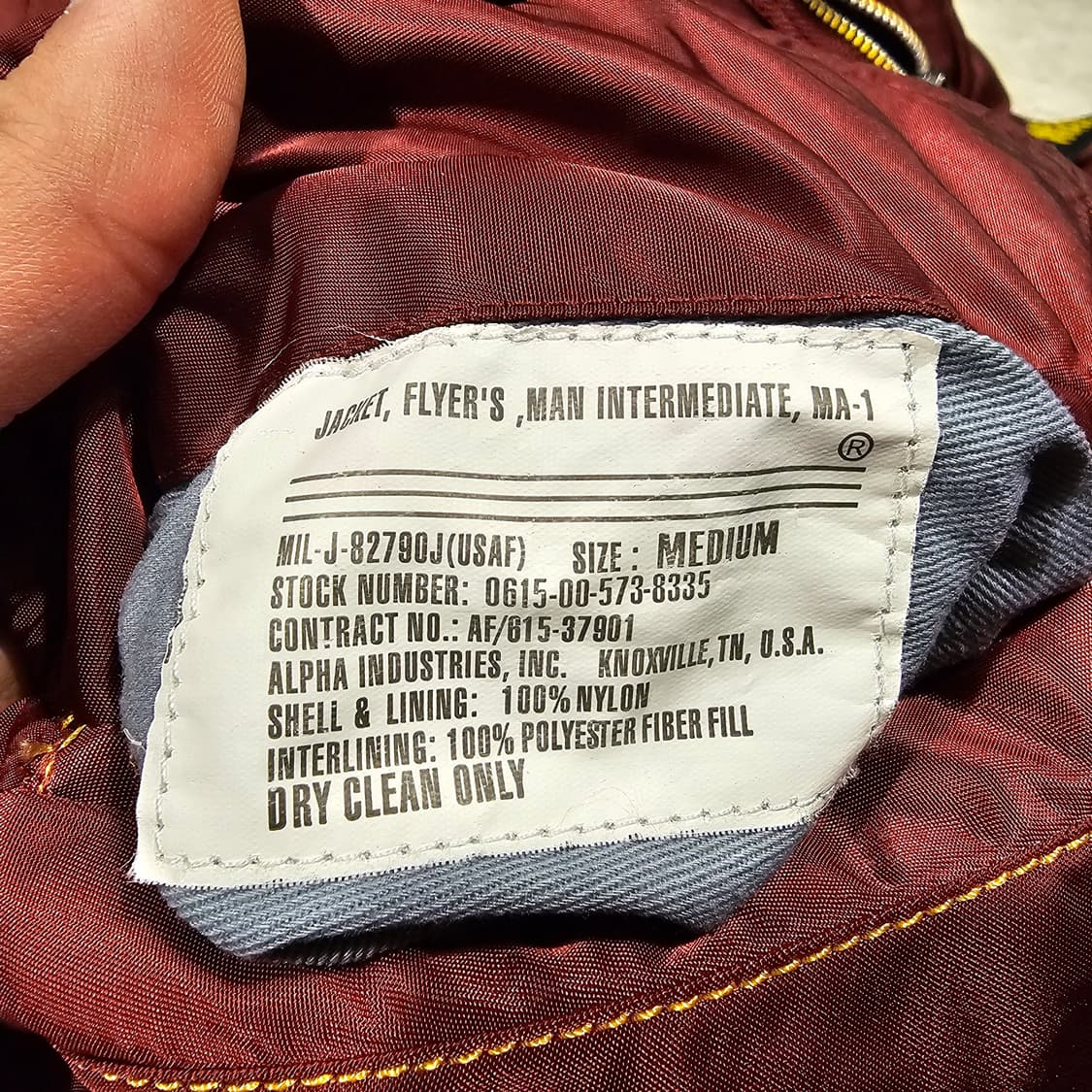 알파인더스트리 MA1 M 상품이미지6