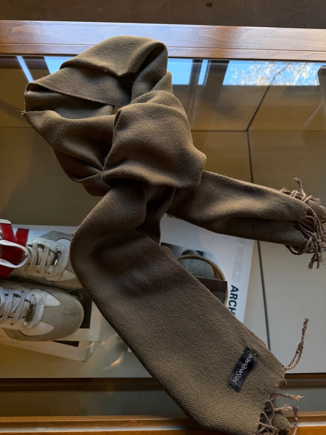 이브생로랑 램스울 머플러 상품이미지1