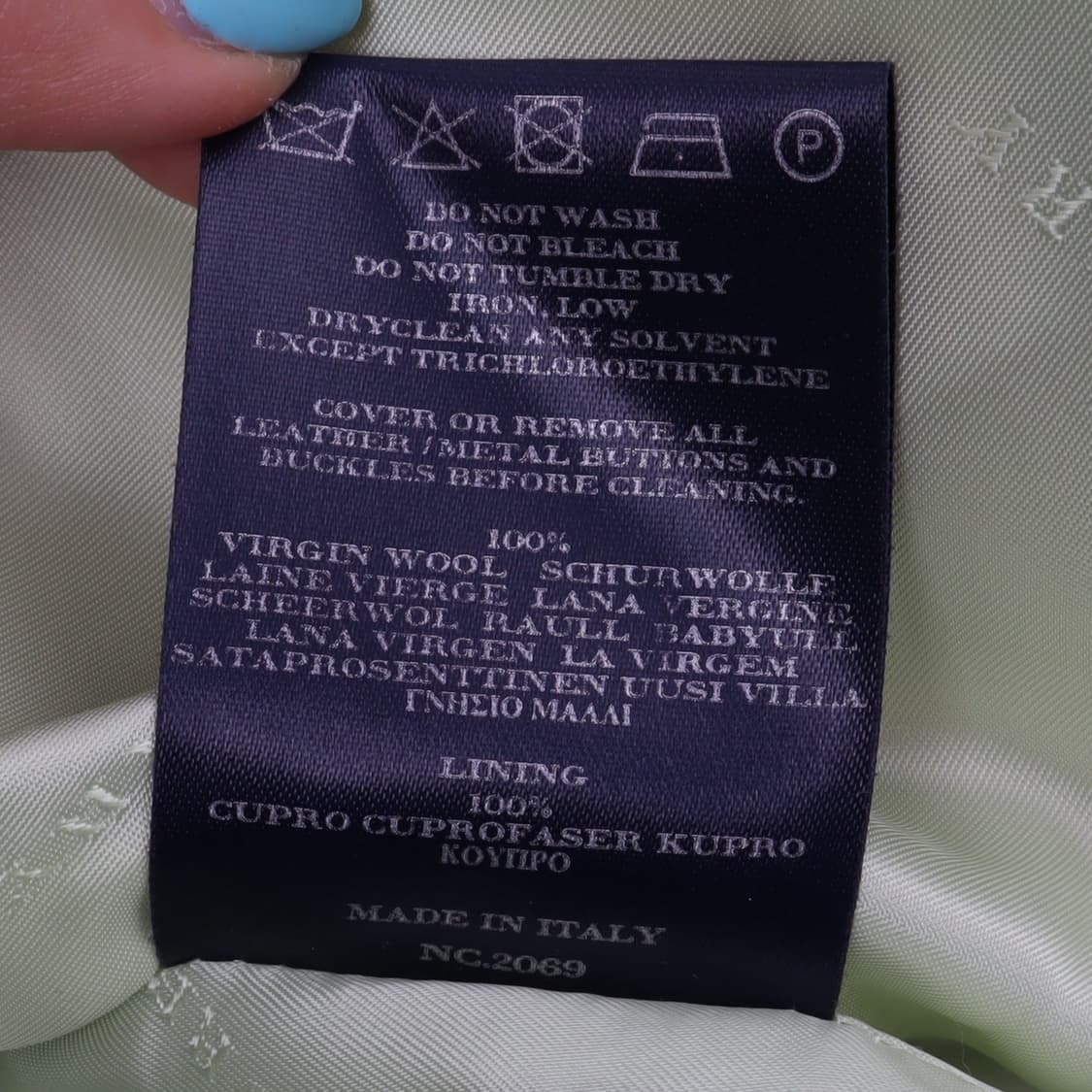 버버리 펄 그린 울 히든 싱글 코트 상품이미지10