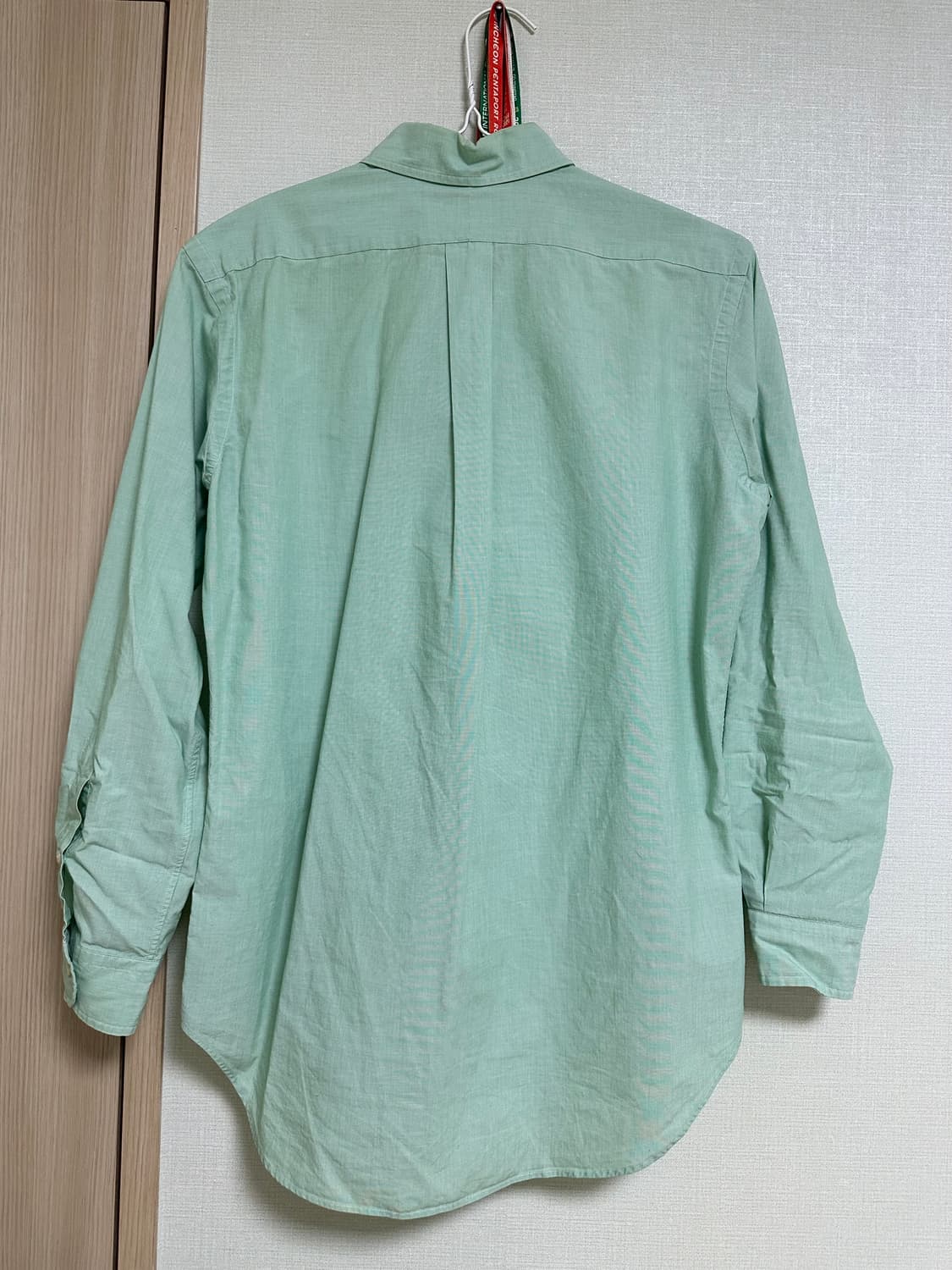 polo 빈티지 폴로 긴팔 셔츠 클래식핏 그린 민트 상품이미지4