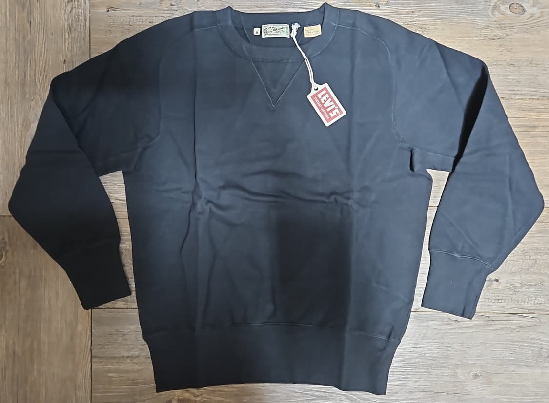 리바이스 LVC 1940's 베이 메도우 스웨트셔츠 젯 블랙 M 상품이미지1