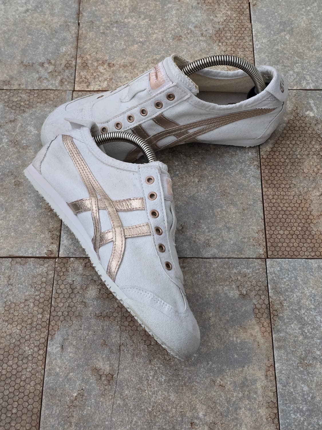 (230)오니츠카타이거 멕시코 66 슬립온 로즈 골드 상품이미지4