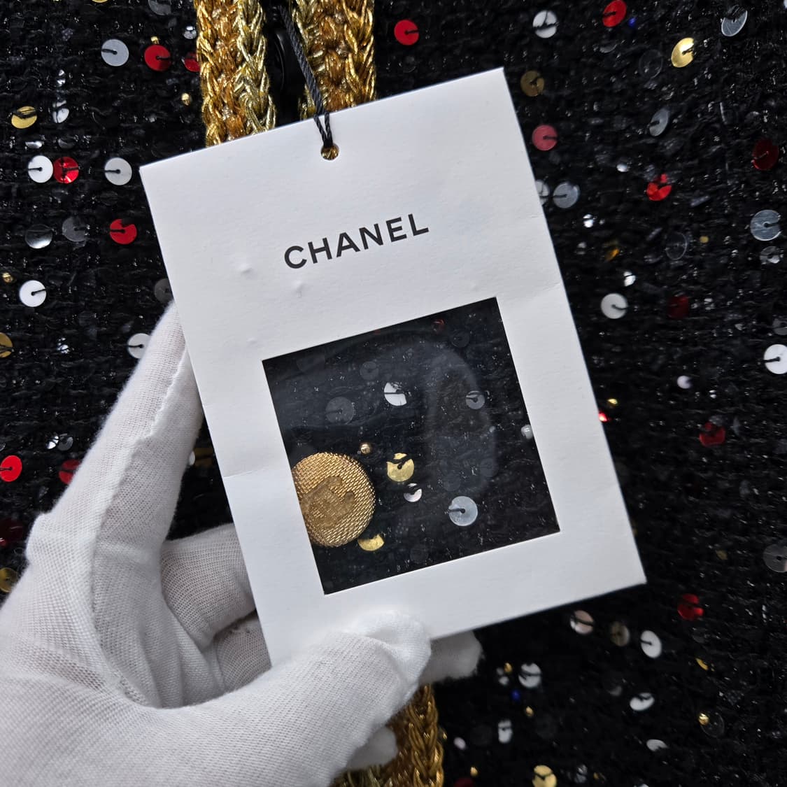 백화점판 / 샤넬 CC 글리터 트위드 자켓 40 상품이미지4