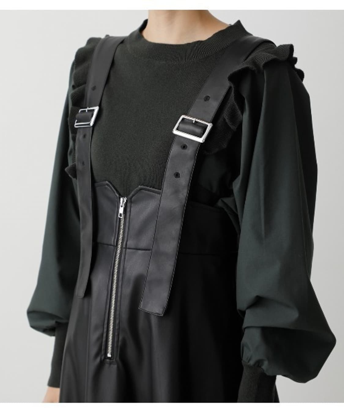 [s] AZUL BY MOUSSY 일본 브랜드 페이크 레더 가죽 스커트 상품이미지7