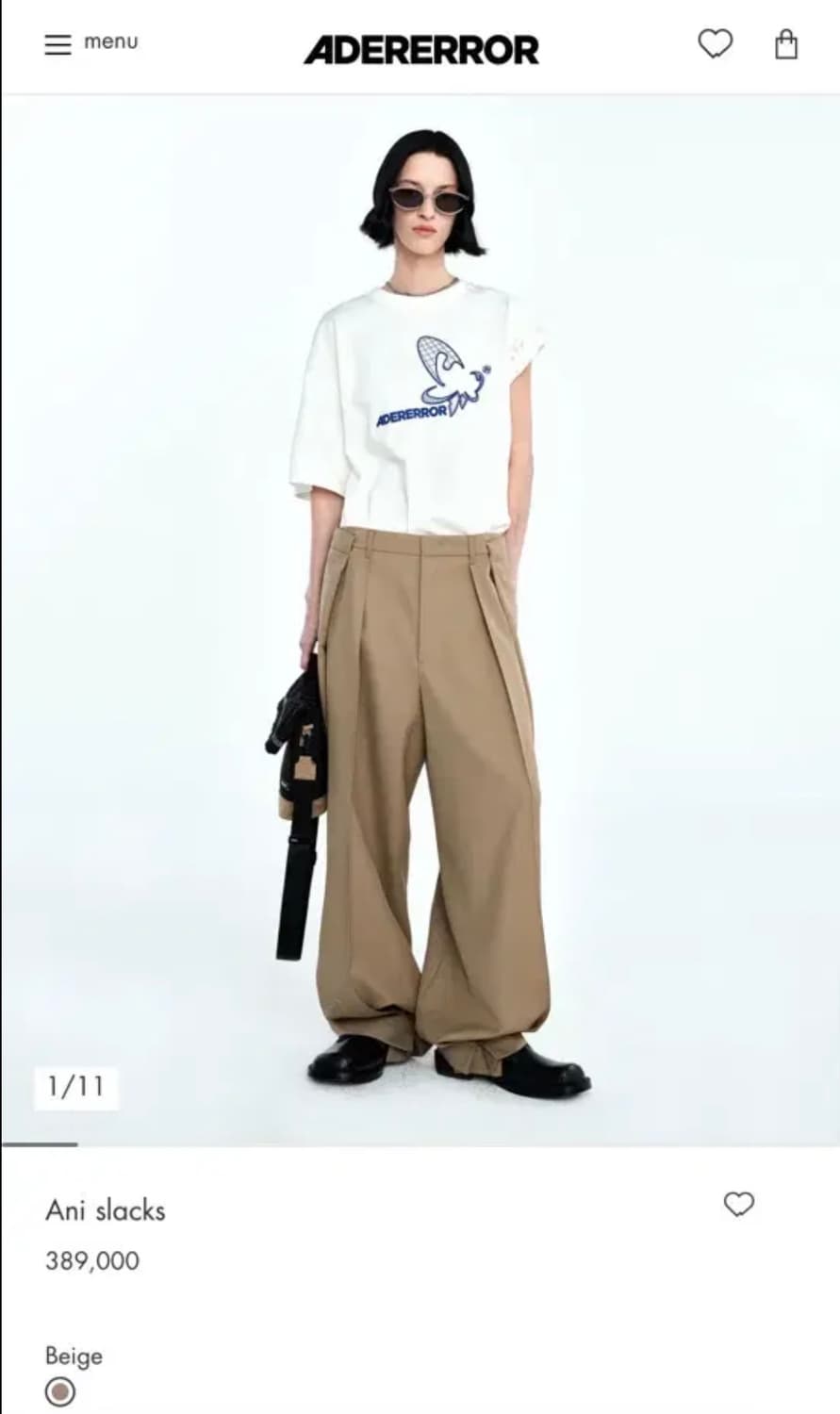 아더에러 ani 슬랙스 베이지 a2 상품이미지1