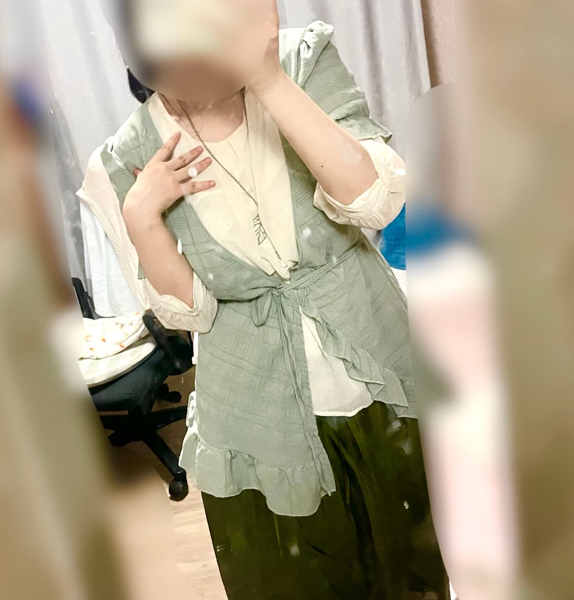 연잎밥 연꽃 빈티지 코디 세트 | 페어리 모리걸 | 랩 도트 민트 상품이미지2