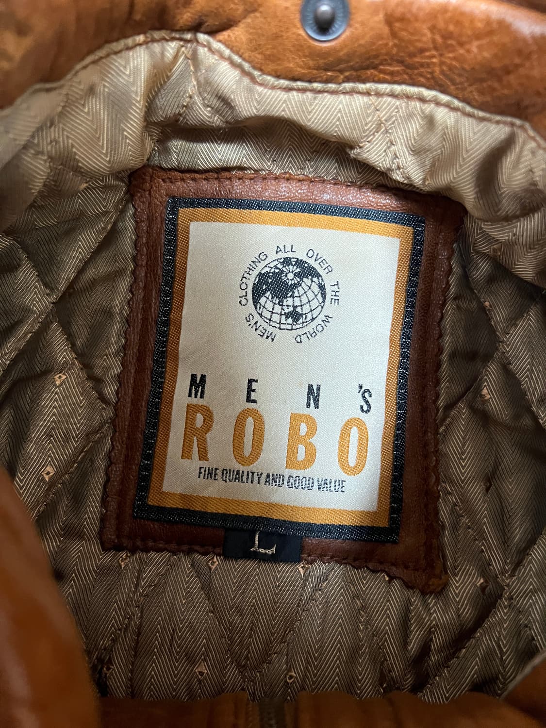 [L] MENS ROBO 브라운 램스킨 레더 가죽자켓 상품이미지4