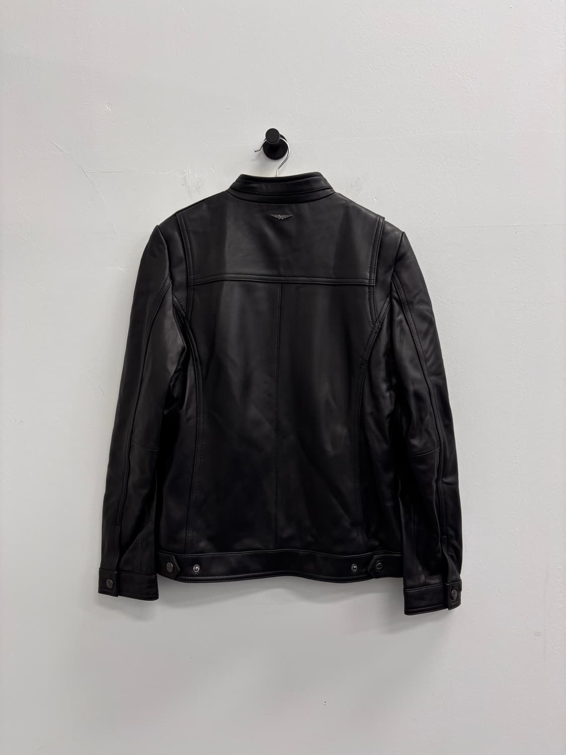 [새상품] 폴리스(POLICE) 양가죽 스탠드칼라 미니멀 레더 자켓 상품이미지3