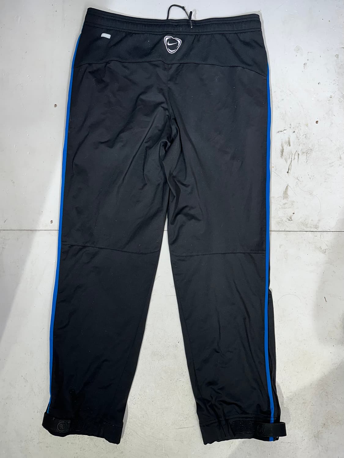 나이키 블랙 블루 사이드 라인 와이드 팬츠 M 상품이미지5