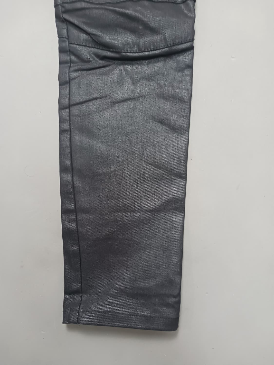[30] 발망 블랙코팅 바이커진 청바지 상품이미지3