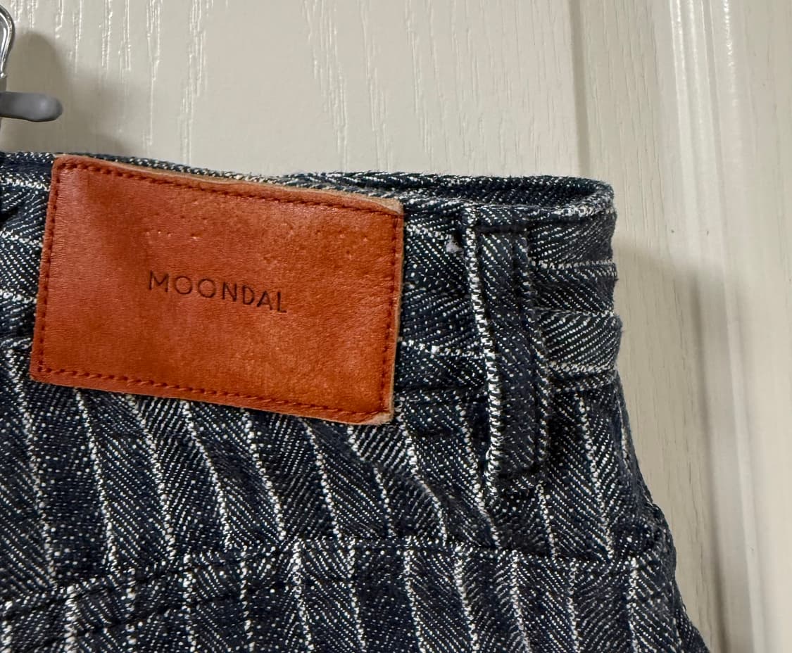 문달 grain denim indigo stripe 데님 팬츠 상품이미지4