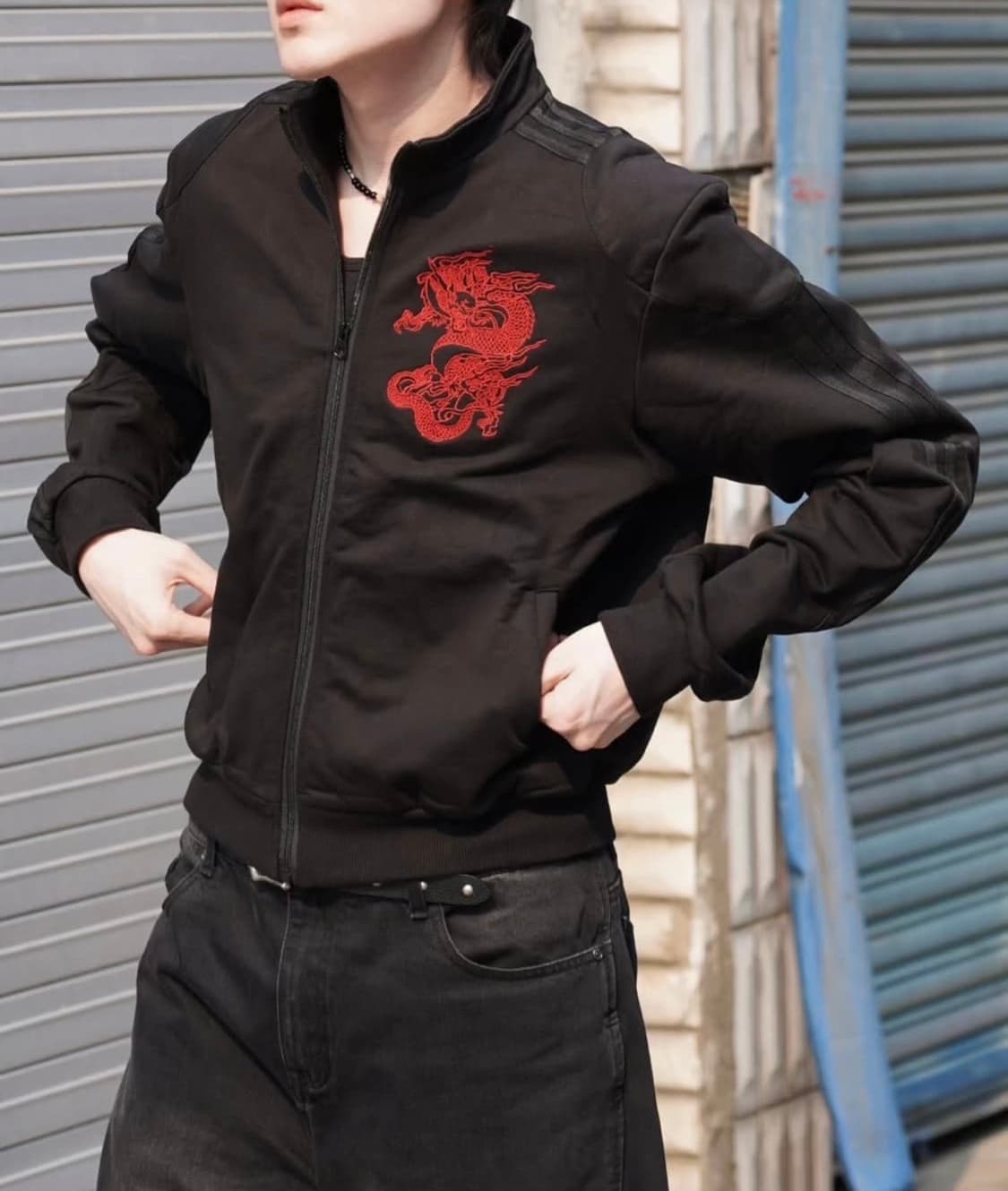 [M] rye chasin embroid 드래곤 트랙 자켓 상품이미지2