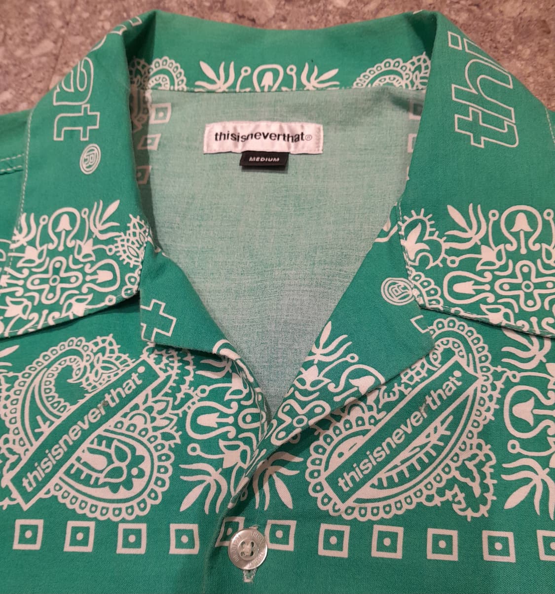 💥디스이즈네버댓 오픈카라 페이즐리 셔츠 (M)
 상품이미지6