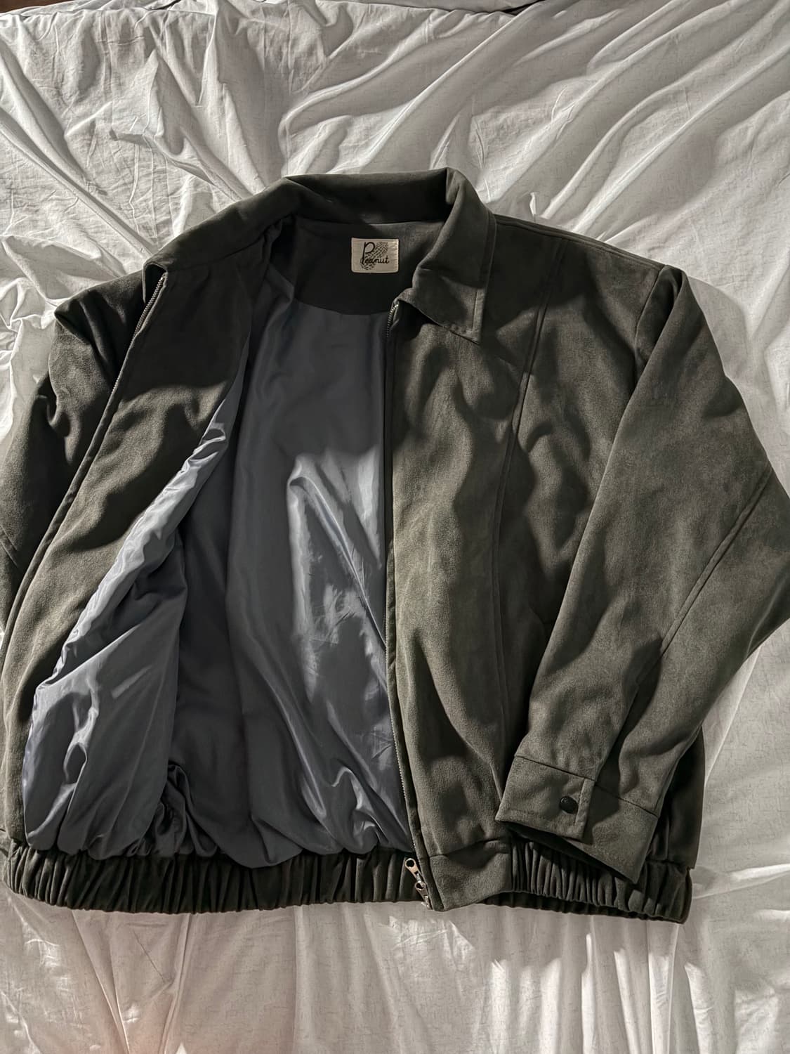 빈티지 차콜 스웨이드 자켓 상품이미지2