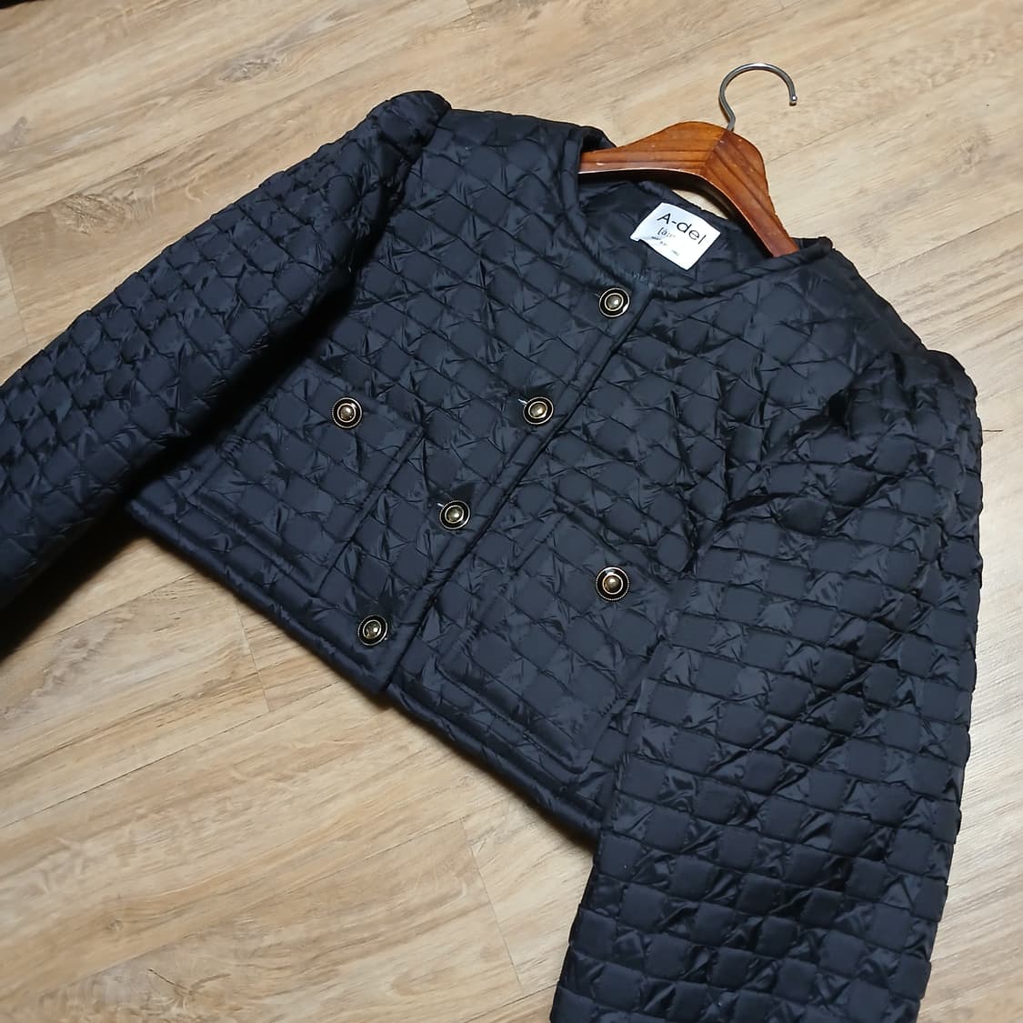 트위드디자인 퀄팅 우먼 크롭 자켓 패딩 상품이미지10