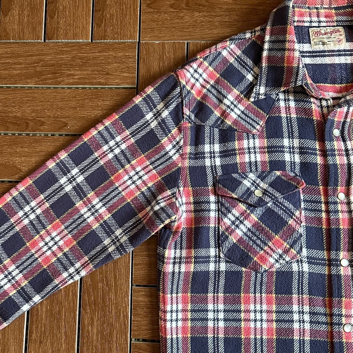 Wrangler flannel check western shirts 상품이미지3