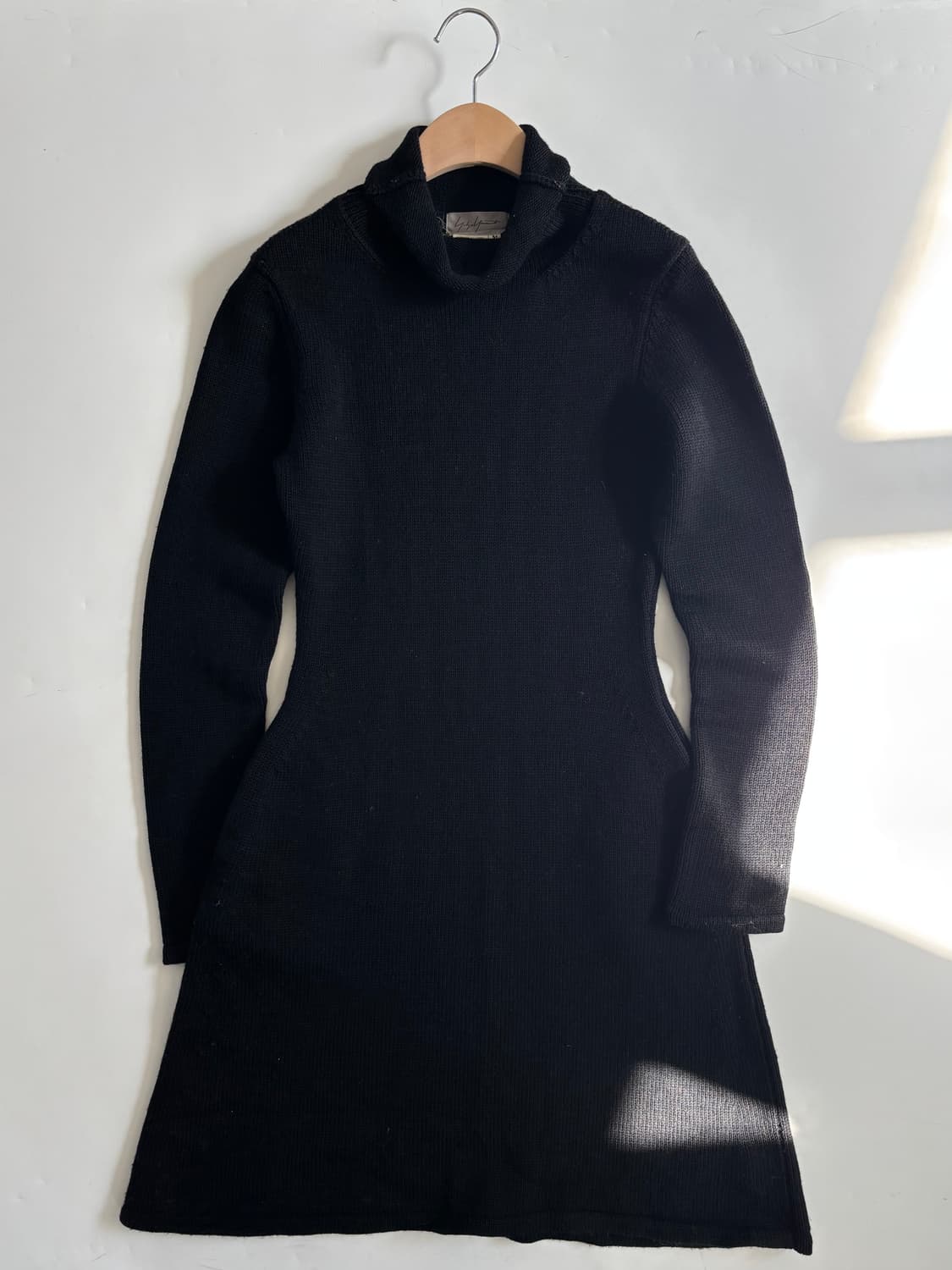 Y’s 요지야마모토 블랙 모크넥 울 롱 원피스 상품이미지7