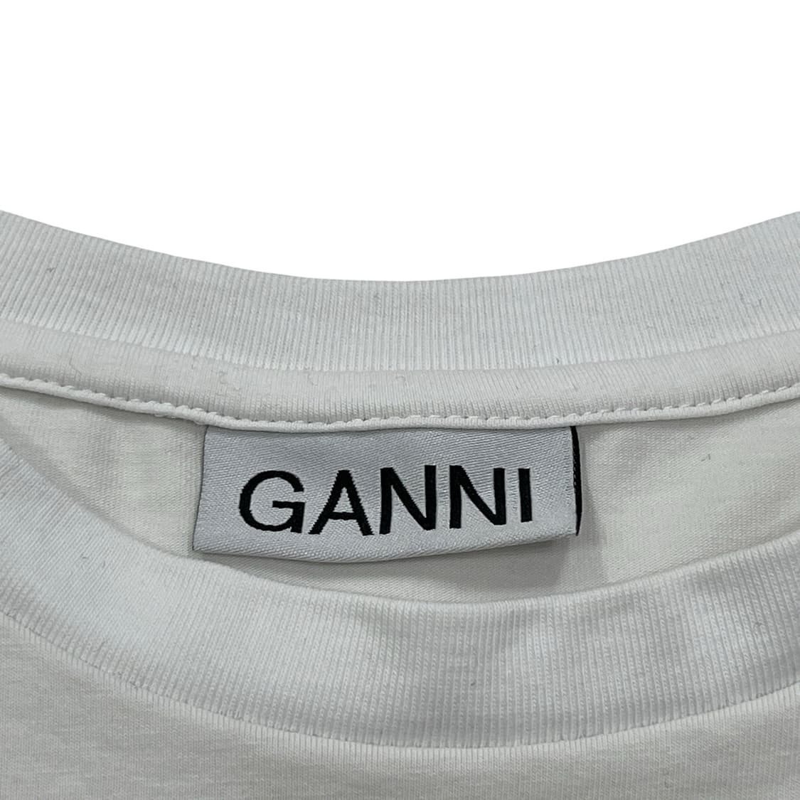 GANNI 가니 월드 스마일 반팔티 화이트 S 상품이미지4