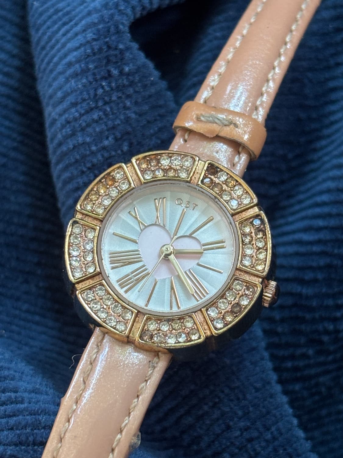 vintage ost heart leather band watch 상품이미지4