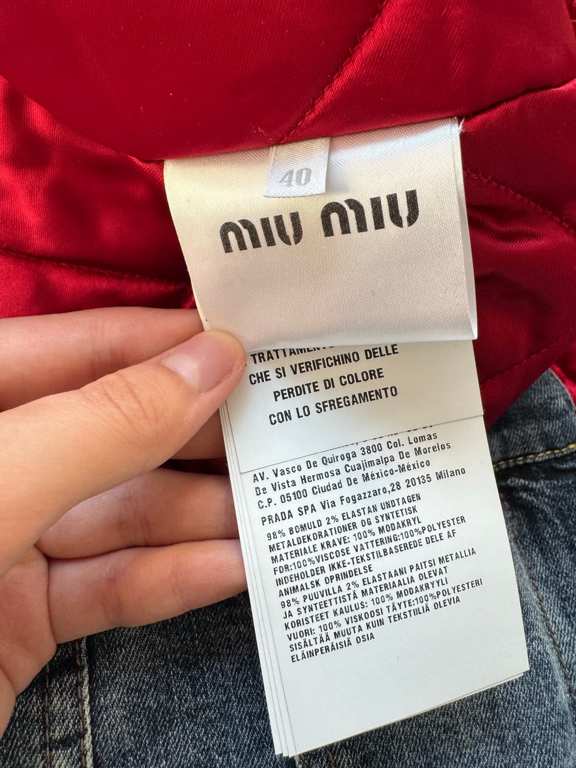 miumiu 데님패딩 40 상품이미지5