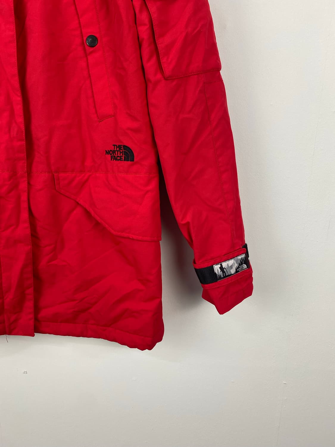 노스페이스 화이트라벨 레드 바람막이 자켓 L 상품이미지3