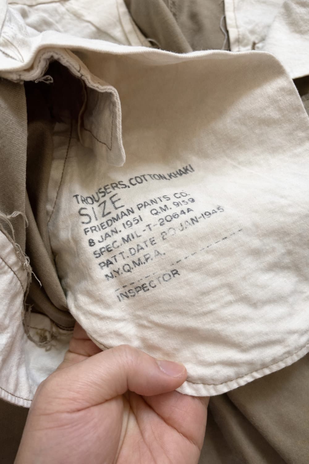 40s 미군 카키 오피서 치노 팬츠 29~30" 상품이미지5