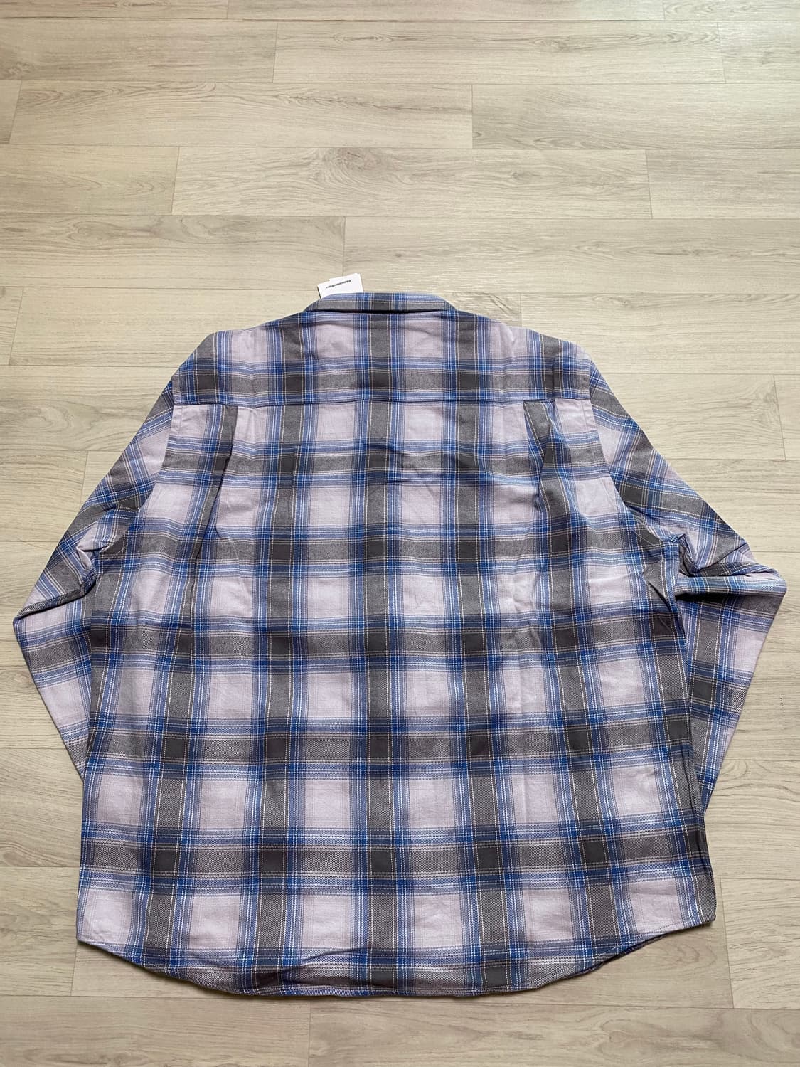 디스이즈네버댓 Shadow Plaid 플란넬 체크 셔츠 블루 그레이 L 상품이미지3
