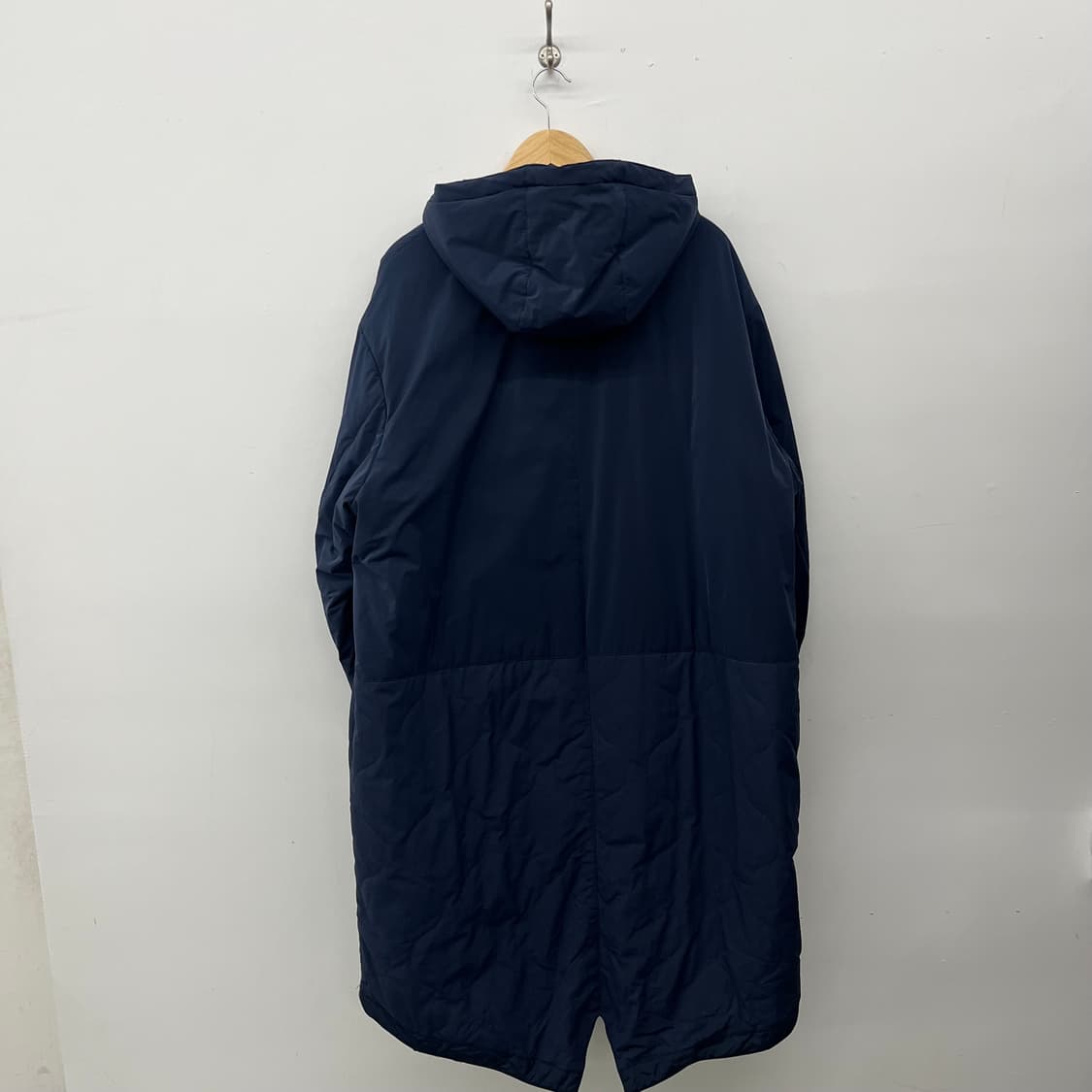 리바이스 네이비 퀼팅 후드 롱 코트 남/XL 상품이미지6