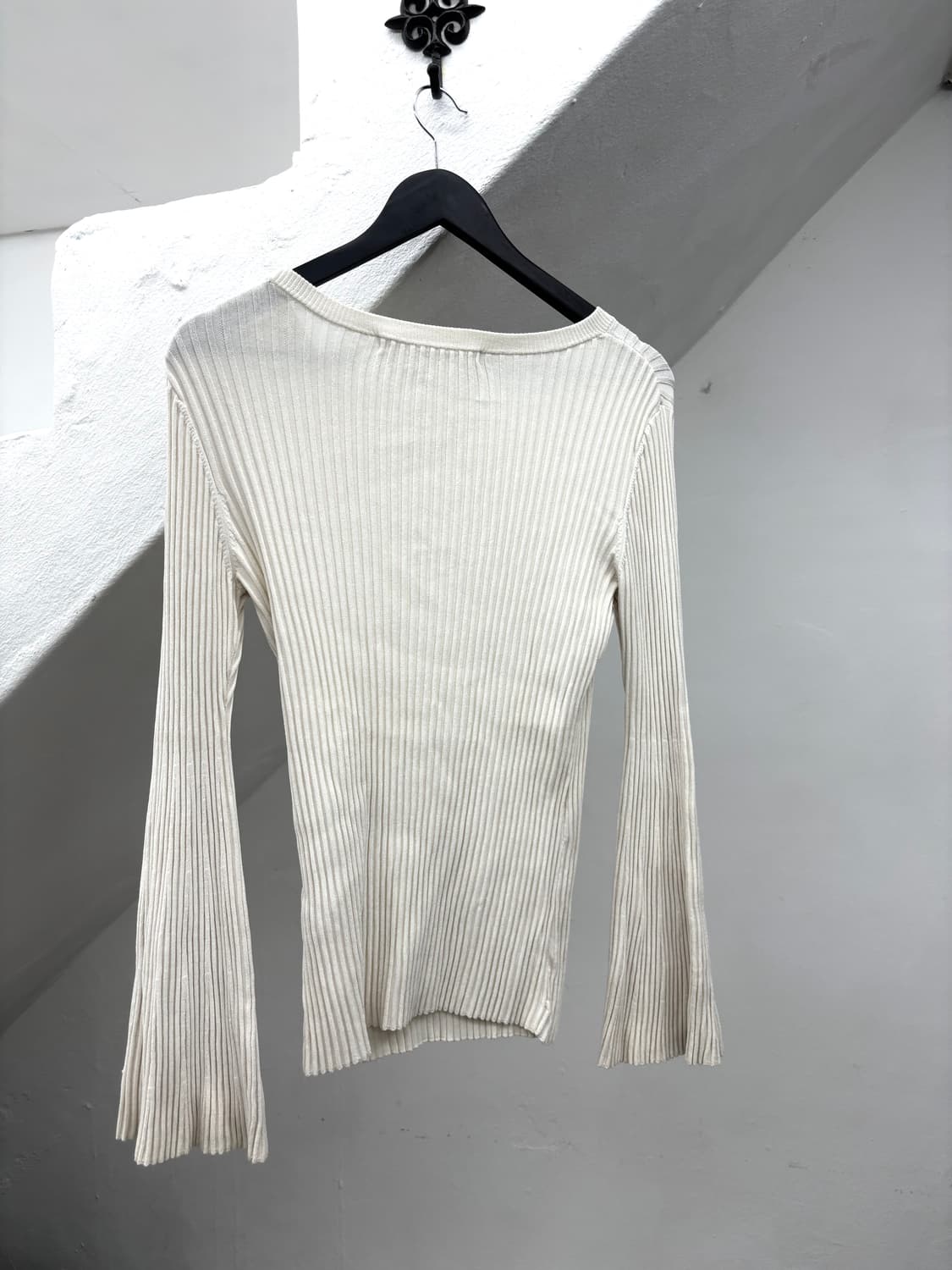 Ribbed flare arm long sleeve  상품이미지7