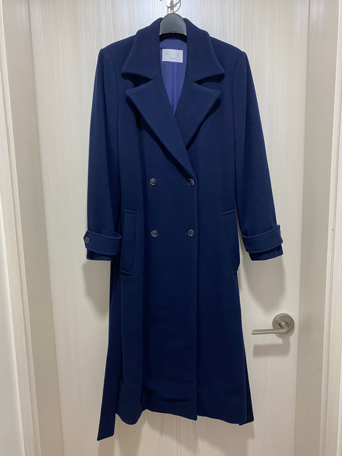 Angie Ann 네이비 울 코트 F 상품이미지1
