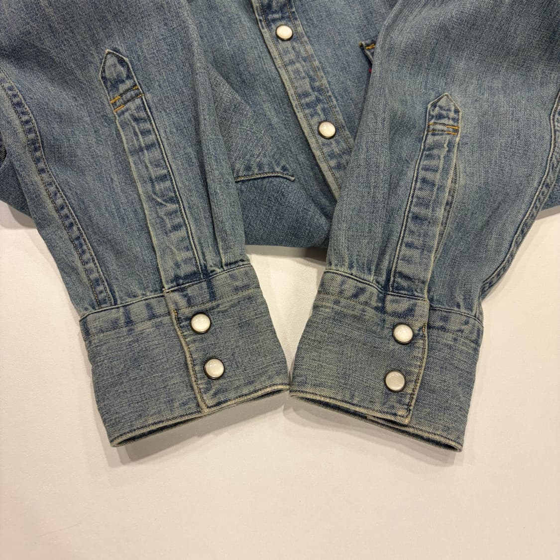 [S] 리바이스 데님 웨스턴 긴팔 셔츠 B648 상품이미지6