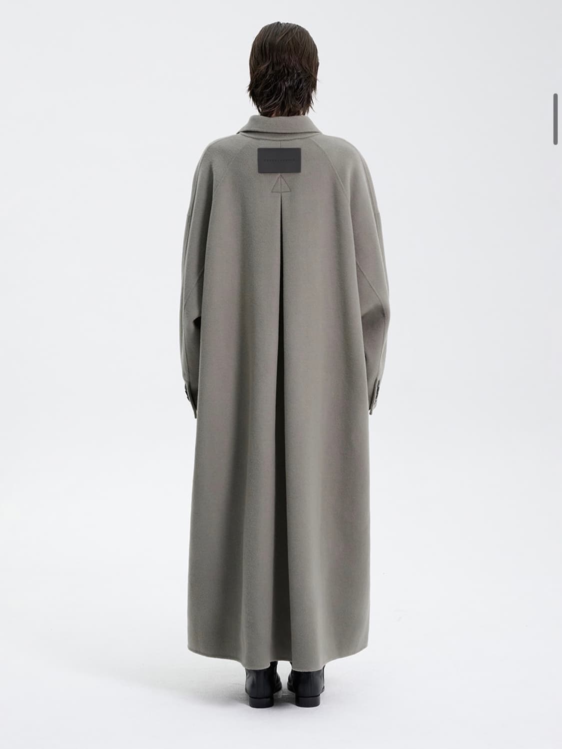 구해요) 트리밍버드 핸드메이드 와이드 코트 카키그레이 상품이미지2