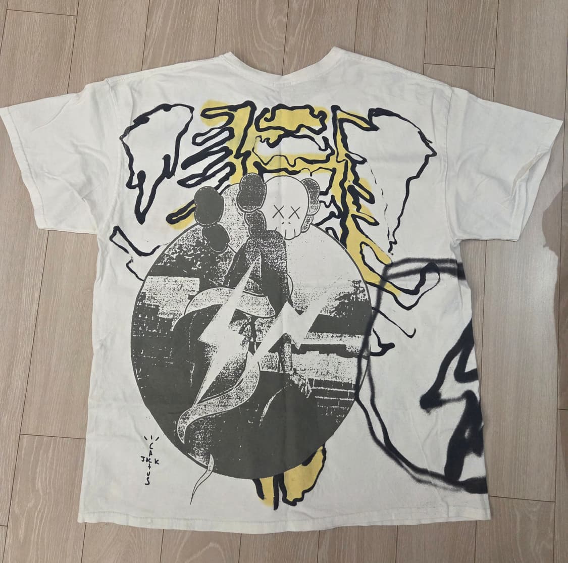 트래비스 스캇x 카우스 x 프라그먼트 반팔 티셔츠 상품이미지3